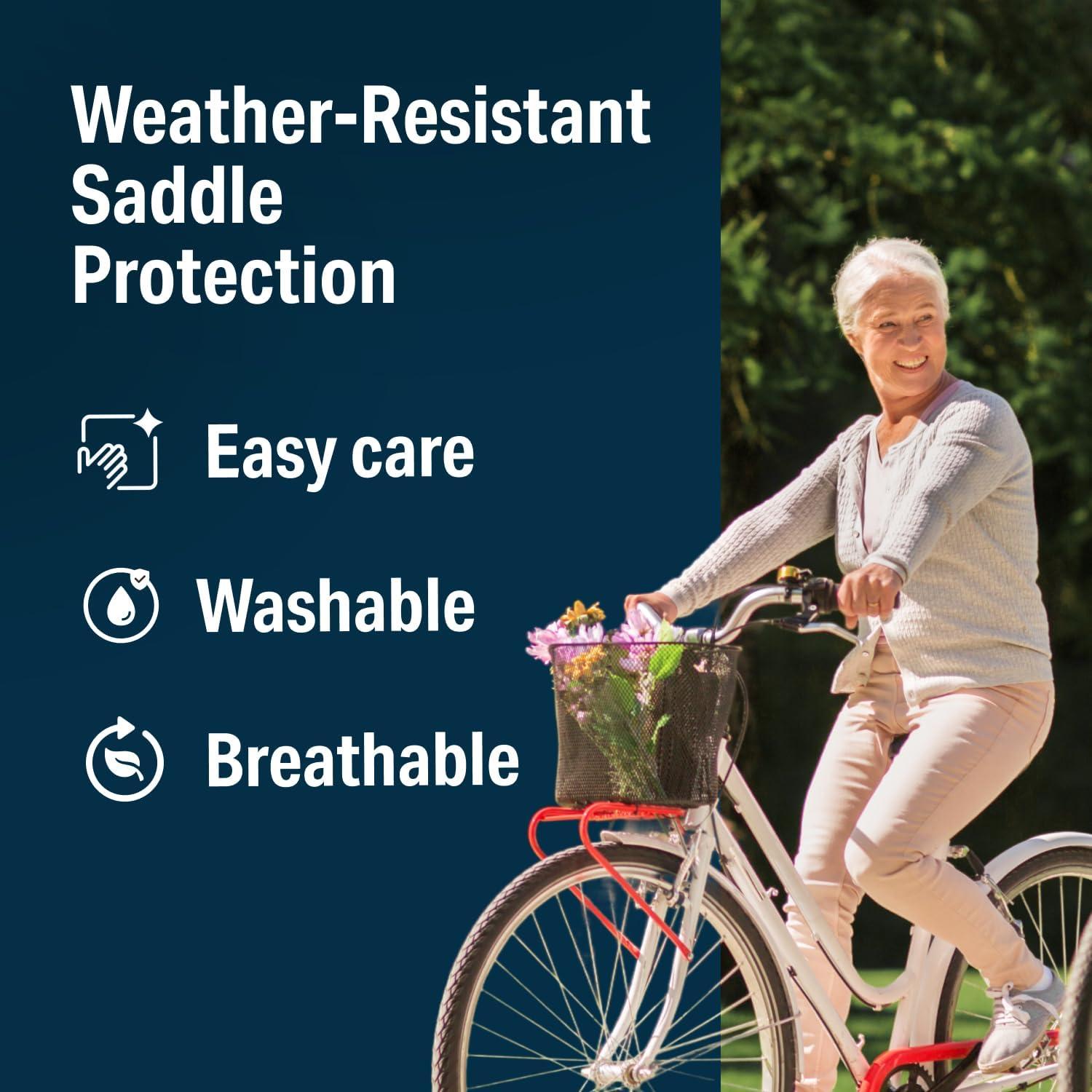 Cojín de Asiento de Bicicleta Bikeroo Gel Grande - Comodidad para Ciclismo