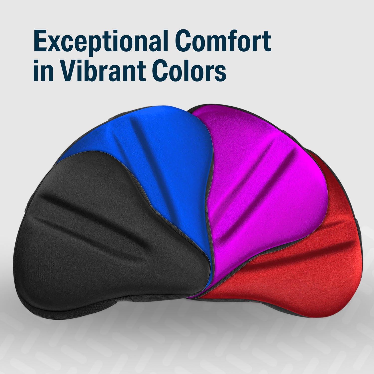 Cojín de Asiento de Bicicleta Bikeroo Gel Grande - Comodidad para Ciclismo