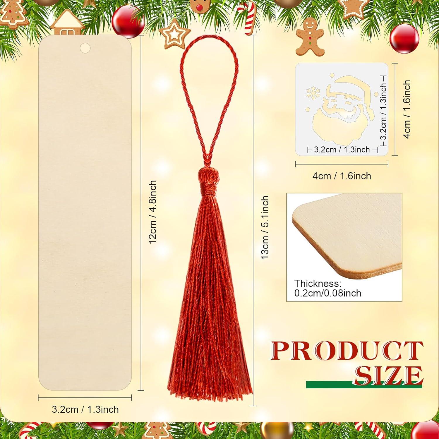 Kit de Marcadores de Madera TaoBary 92 Pcs Navidad DIY