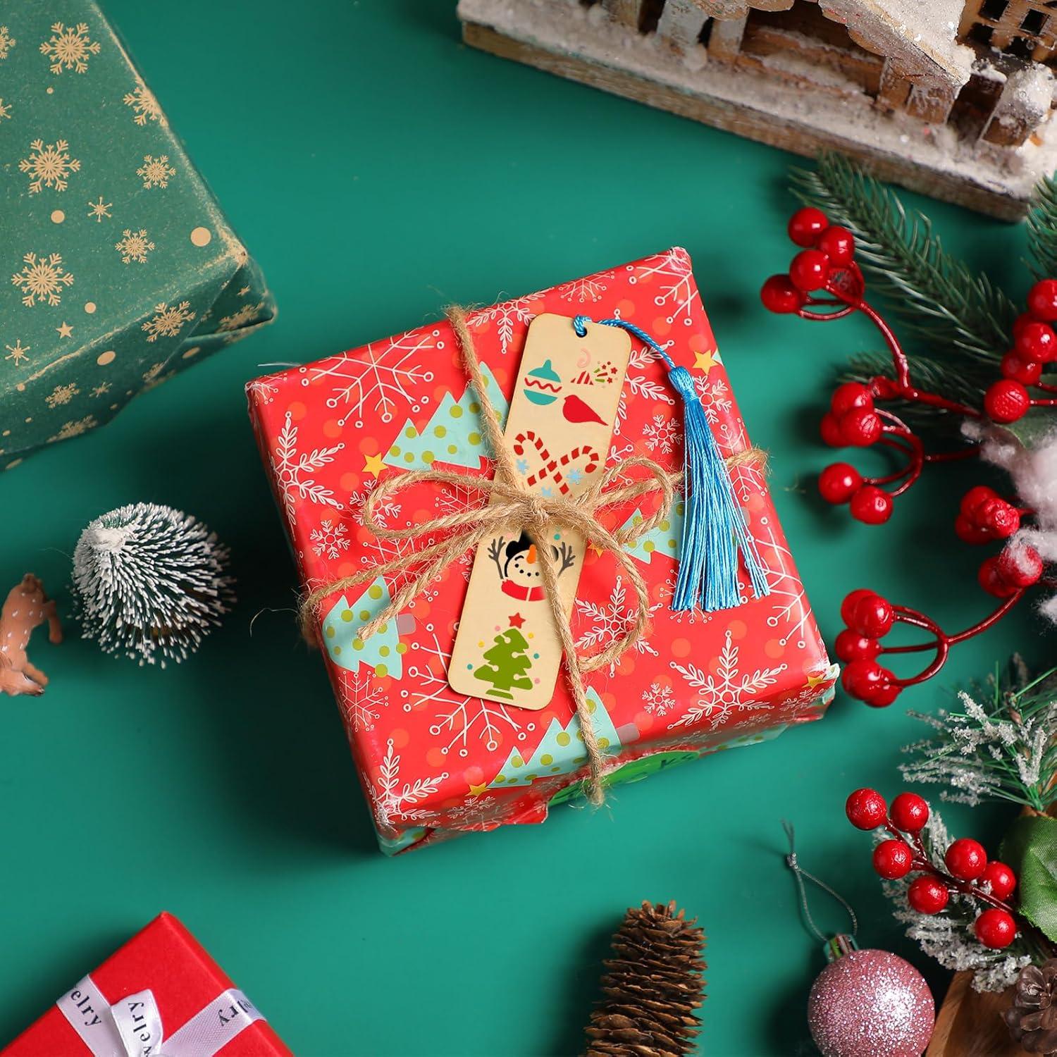 Kit de Marcadores de Madera TaoBary 92 Pcs Navidad DIY