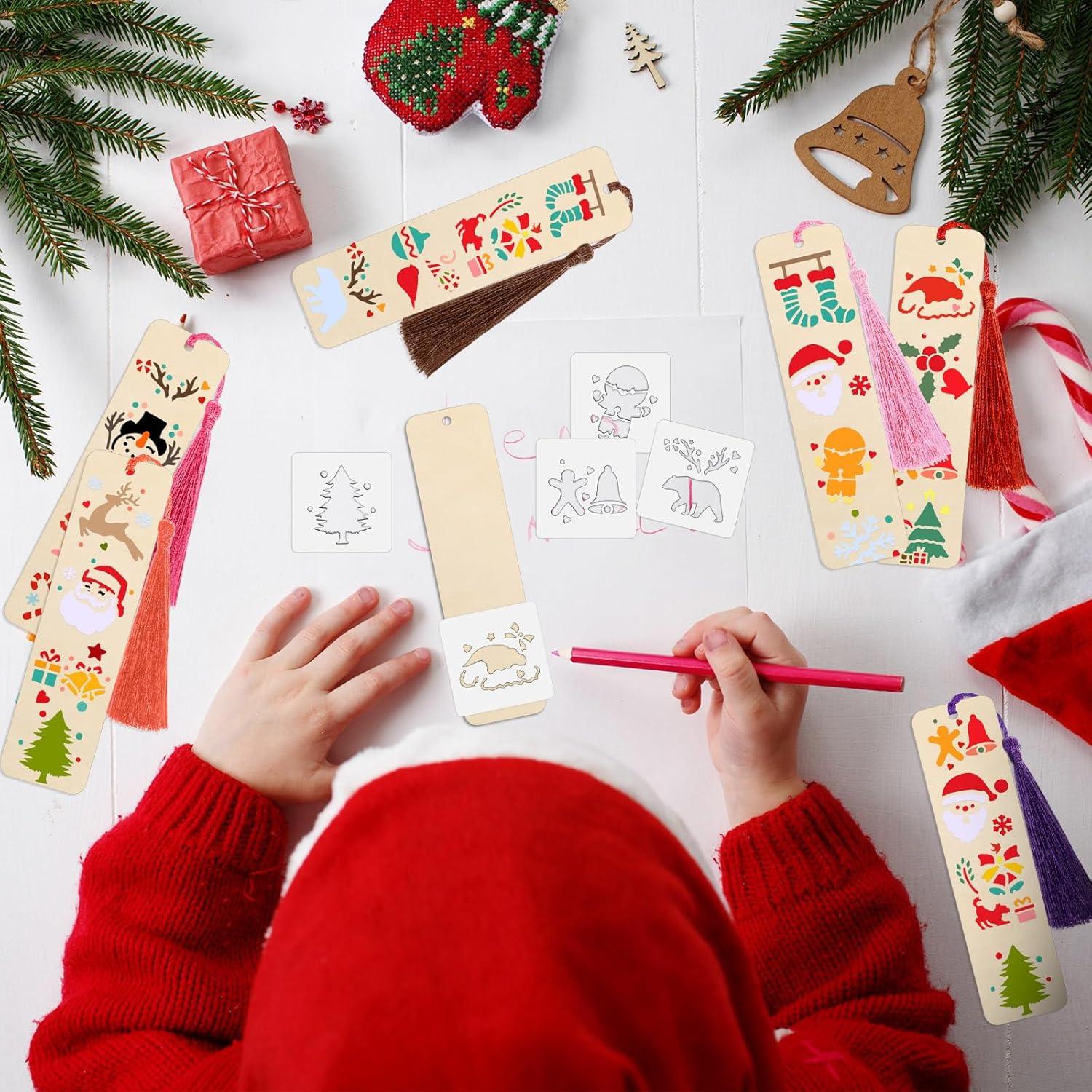 Kit de Marcadores de Madera TaoBary 92 Pcs Navidad DIY