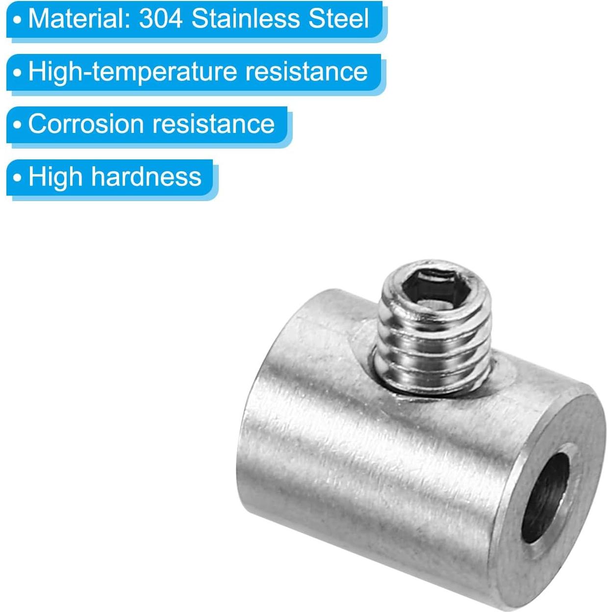 Juego de Clips de Cable PATIKIL Acero Inoxidable 3mm 4 Pcs