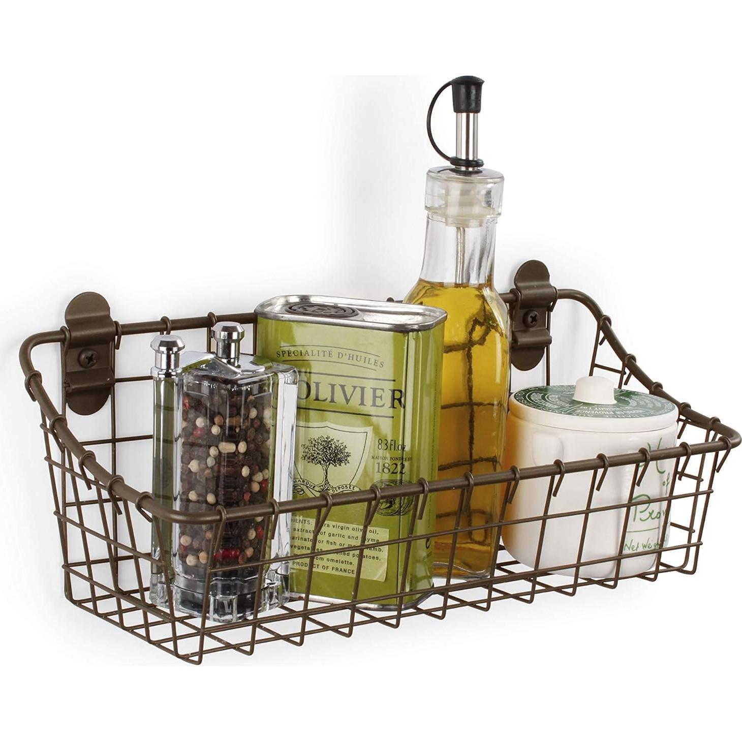 Canasta de Almacenamiento Vintage Spectrum Montada en Pared 11.4x28.6cm