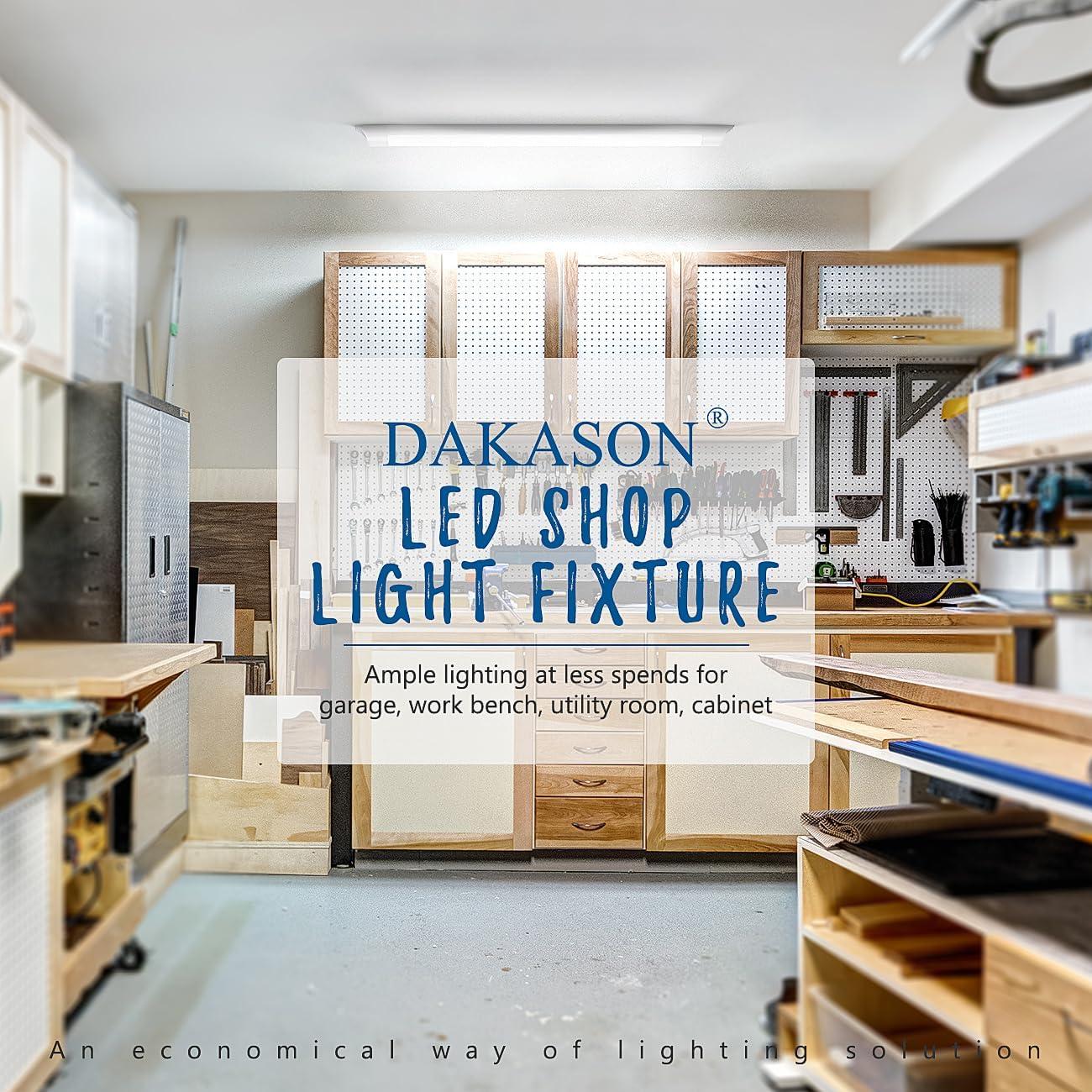 DAKASON Luz de Techo LED 2FT 18W 2160lm Temperatura Ajustable