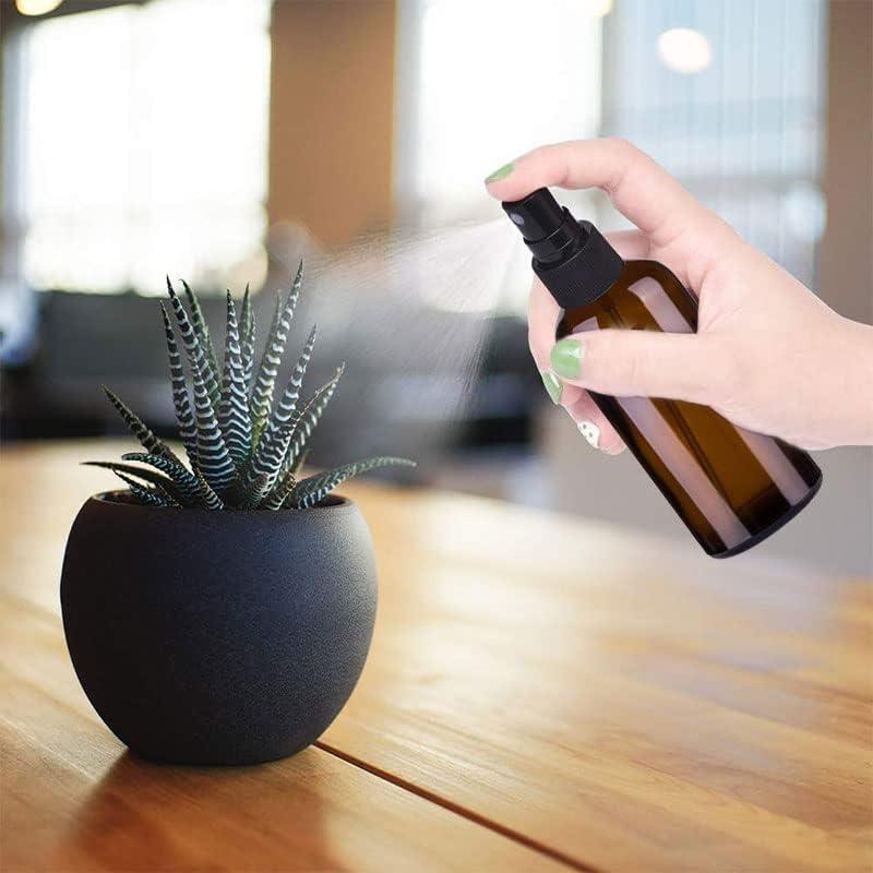 Botellas de Spray de Vidrio Ámbar 4 oz YUNFOOK - 2 Paquete