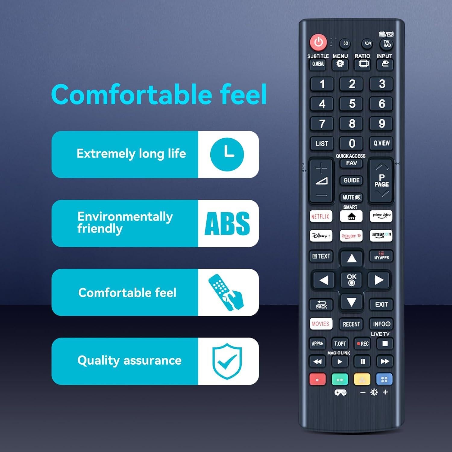 Control Remoto Universal LG LED HDTV RM-L5308S Compatible