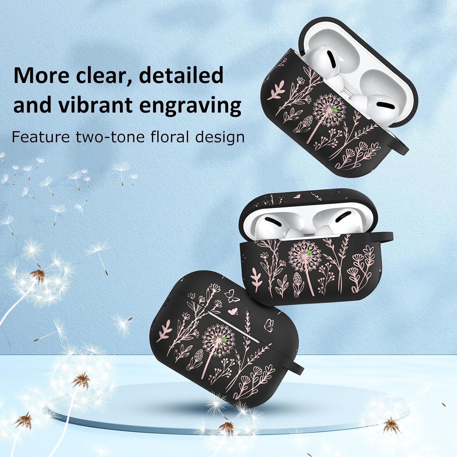 Funda Silicona Minyee para AirPods Pro 1ra/2da Gen Floral
