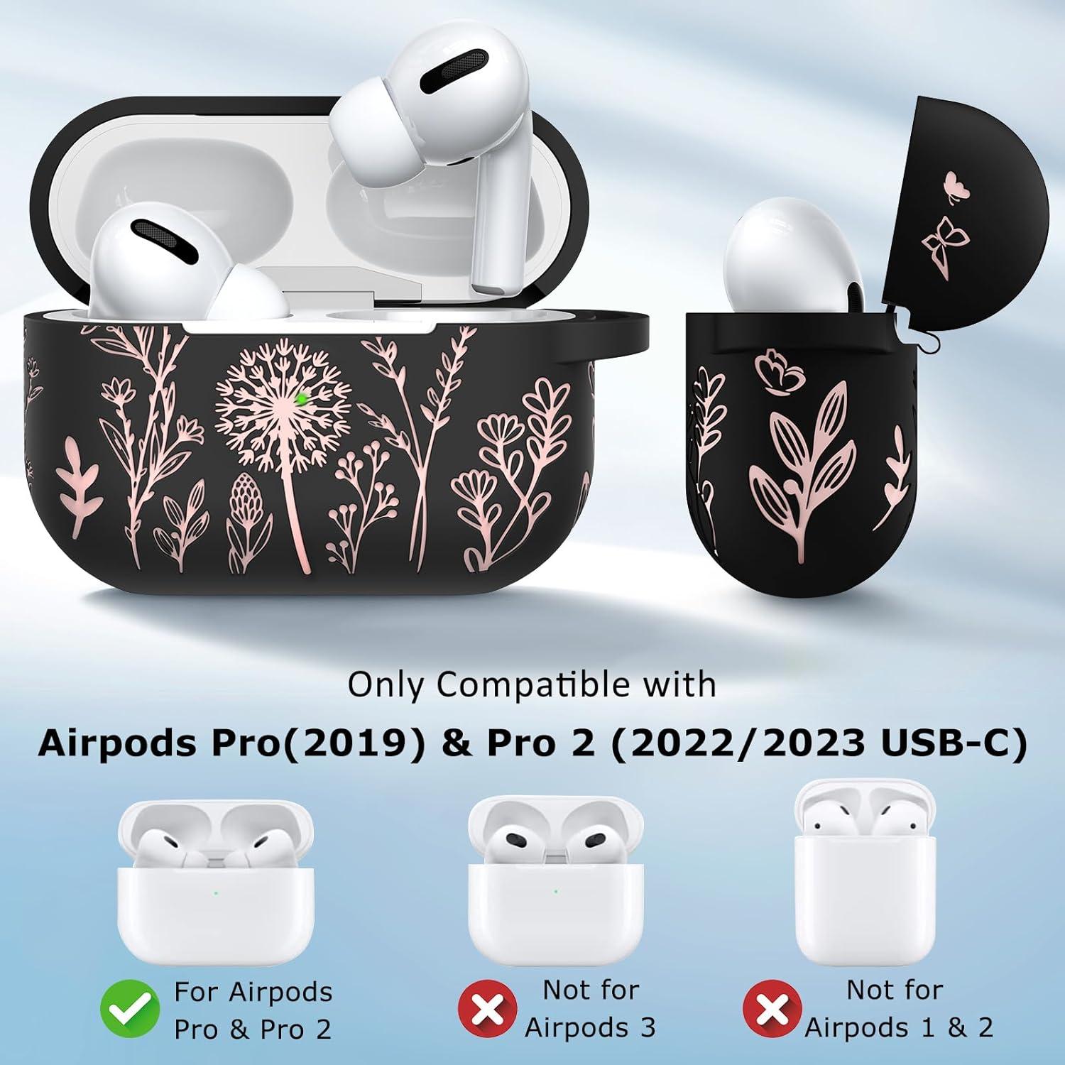 Funda Silicona Minyee para AirPods Pro 1ra/2da Gen Floral