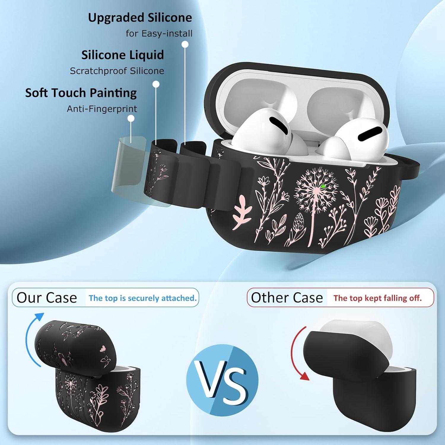 Funda Silicona Minyee para AirPods Pro 1ra/2da Gen Floral