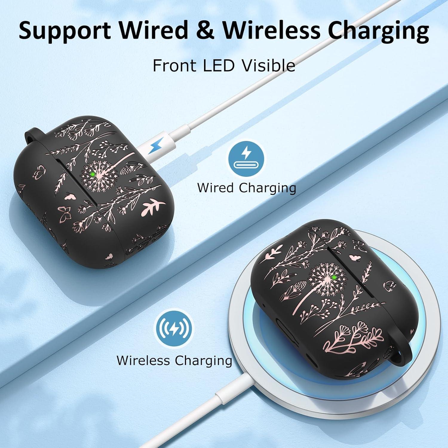 Funda Silicona Minyee para AirPods Pro 1ra/2da Gen Floral