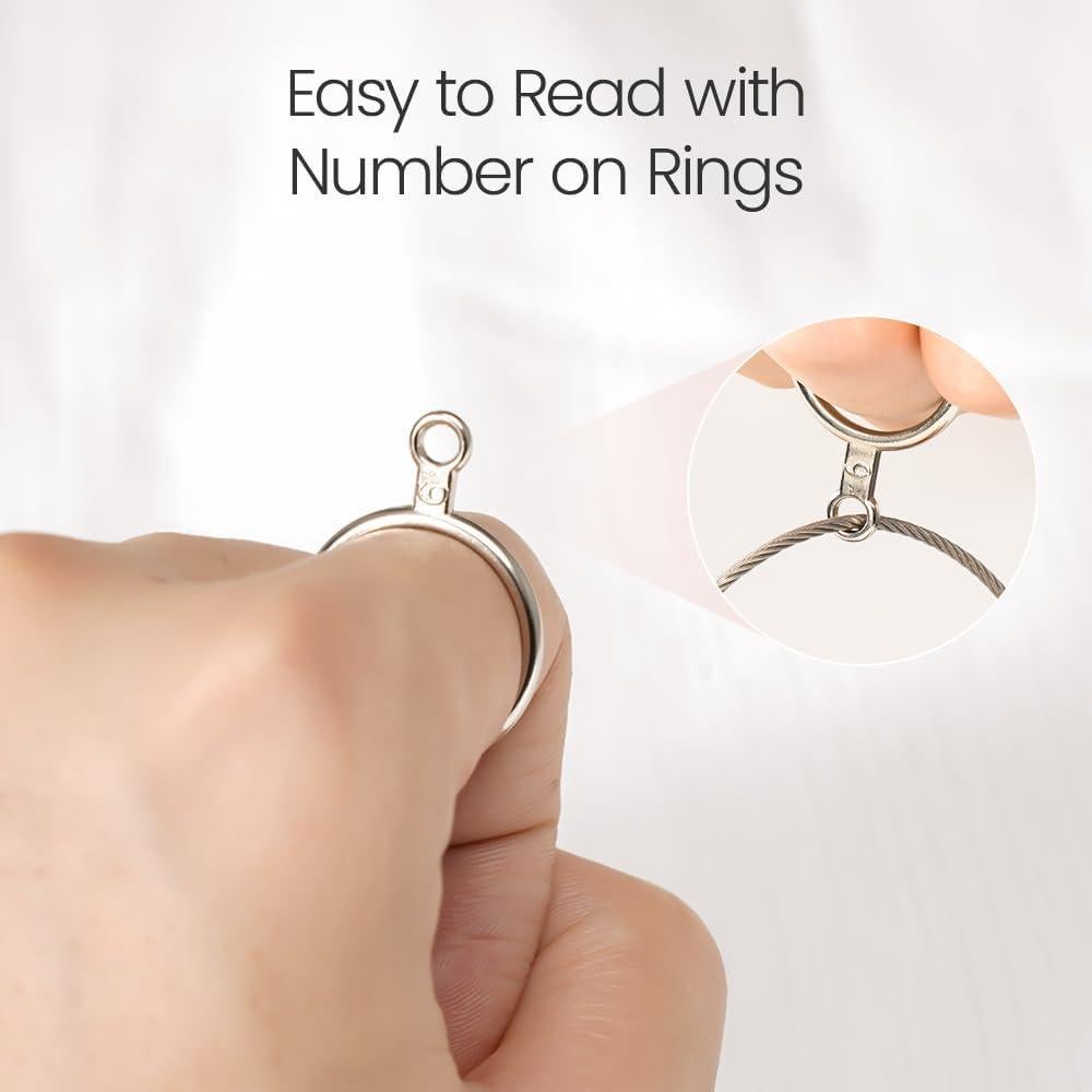 Medidor de Tamaño de Anillo Meowoo con Lupa 0-13