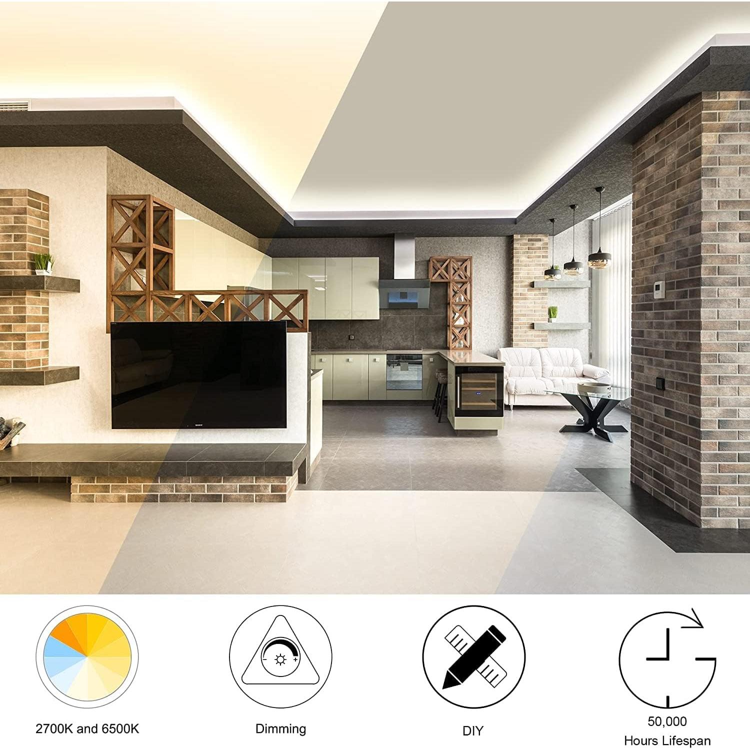 Cinta LED COB CCT 3m AUZIWE Regulable 2700K-6500K Bluetooth