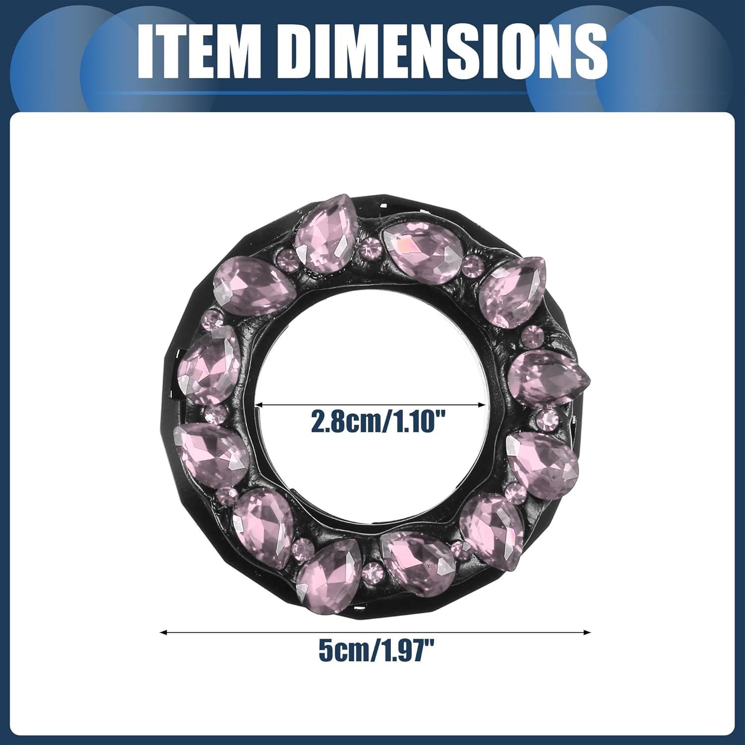 Cubierta de Botón de Inicio INFINAUTO Rosa Brillante Universal