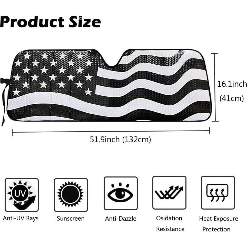 Protector Solar Parabrisas Big Ant Wrangler 2007-2023 Negro