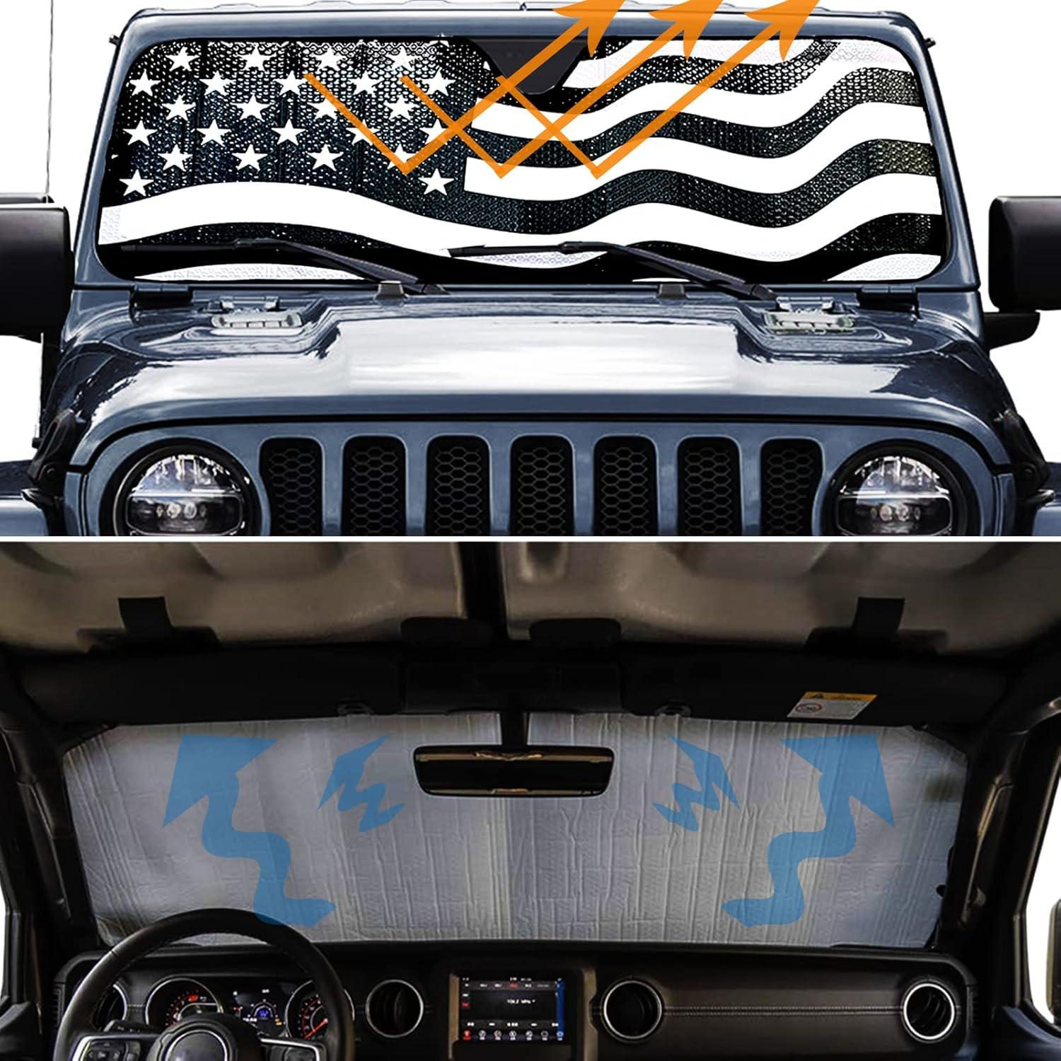 Protector Solar Parabrisas Big Ant Wrangler 2007-2023 Negro