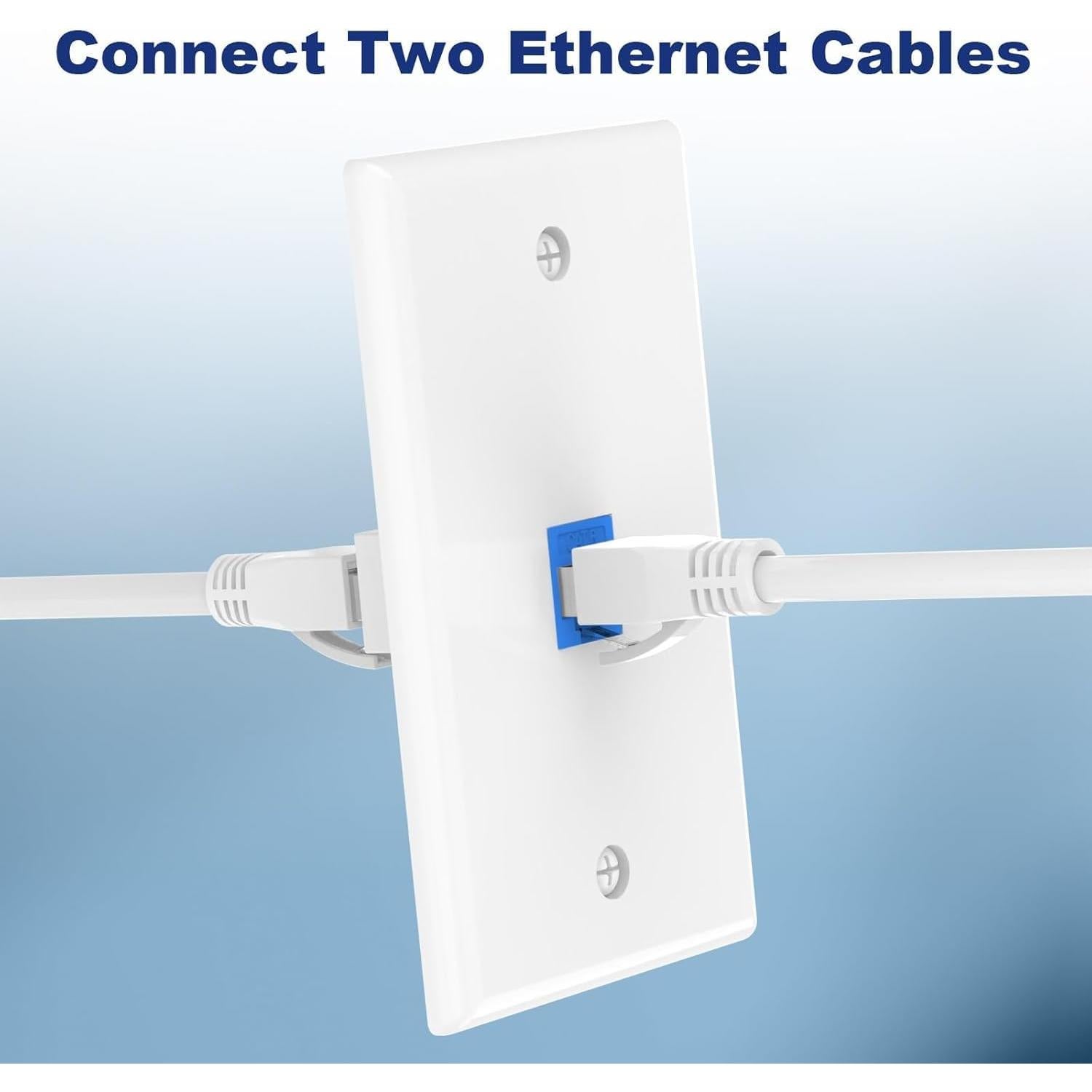 Placa de Pared Ethernet VCE 1 Puerto CAT6 Azul UL