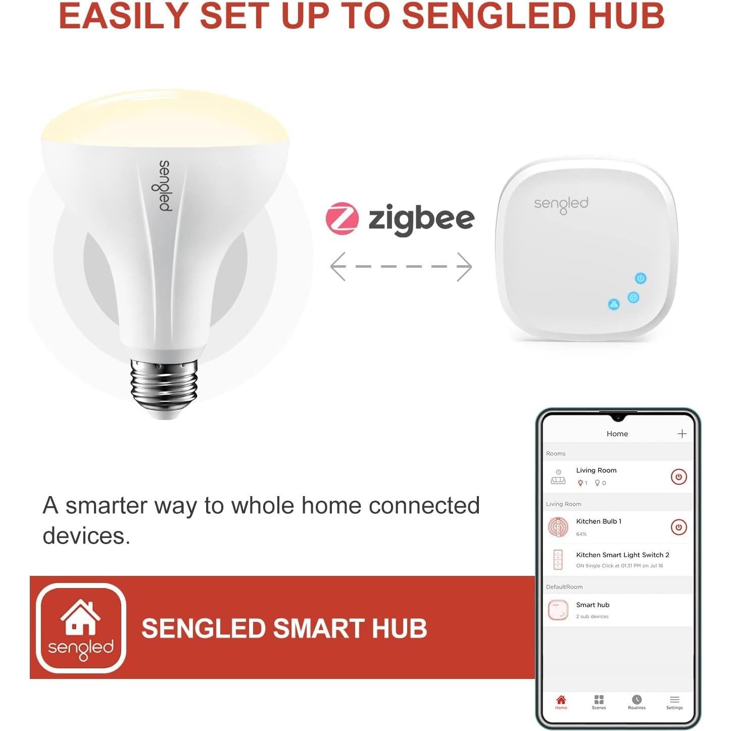 Bombilla Inteligente Sengled BR30 Zigbee 10 Unidades 2700K