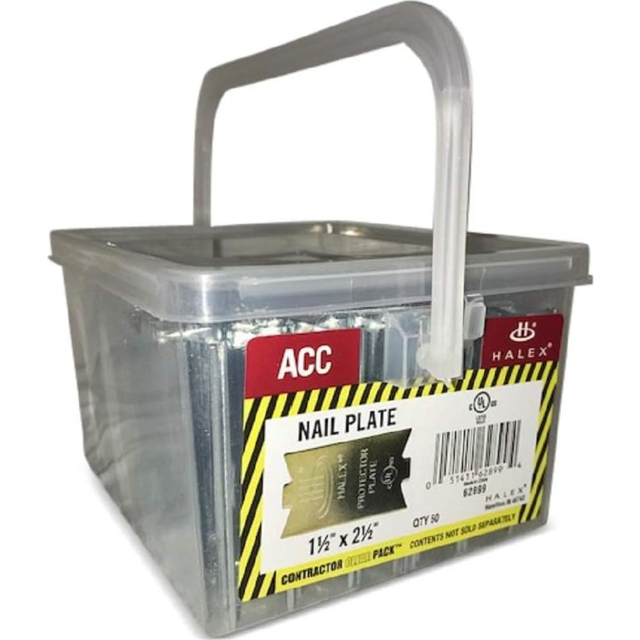 Placas de Clavo Halex 1.27 cm x 6.35 cm - 50 Piezas