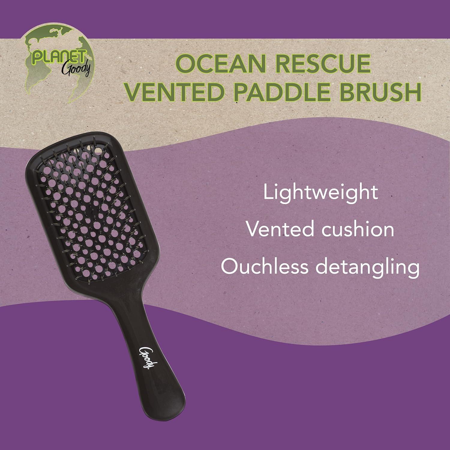 Cepillo Desenredante Ventilado Planet Goody Ocean Rescue - Negro