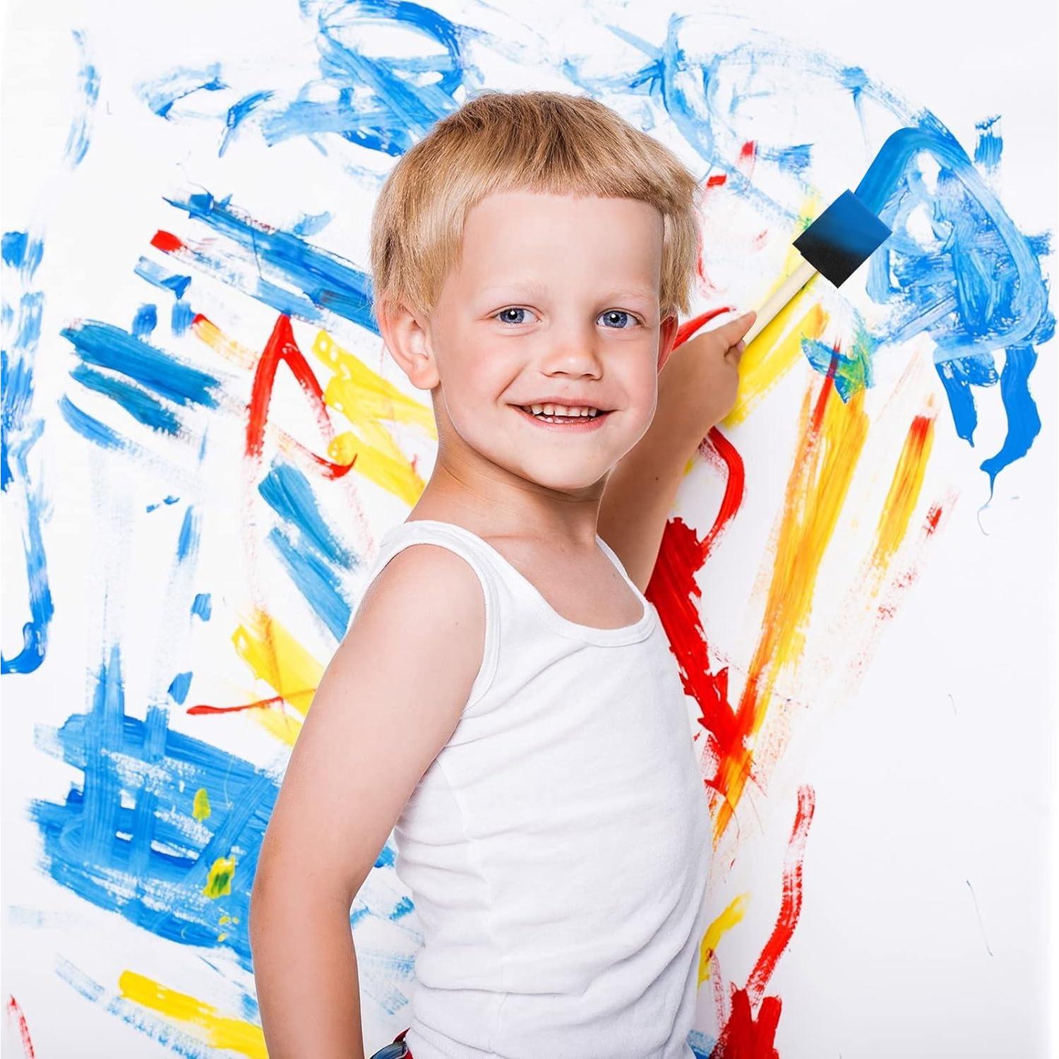 20 Brochas de Espuma para Pintura Phinus 2 Pulgadas Negras