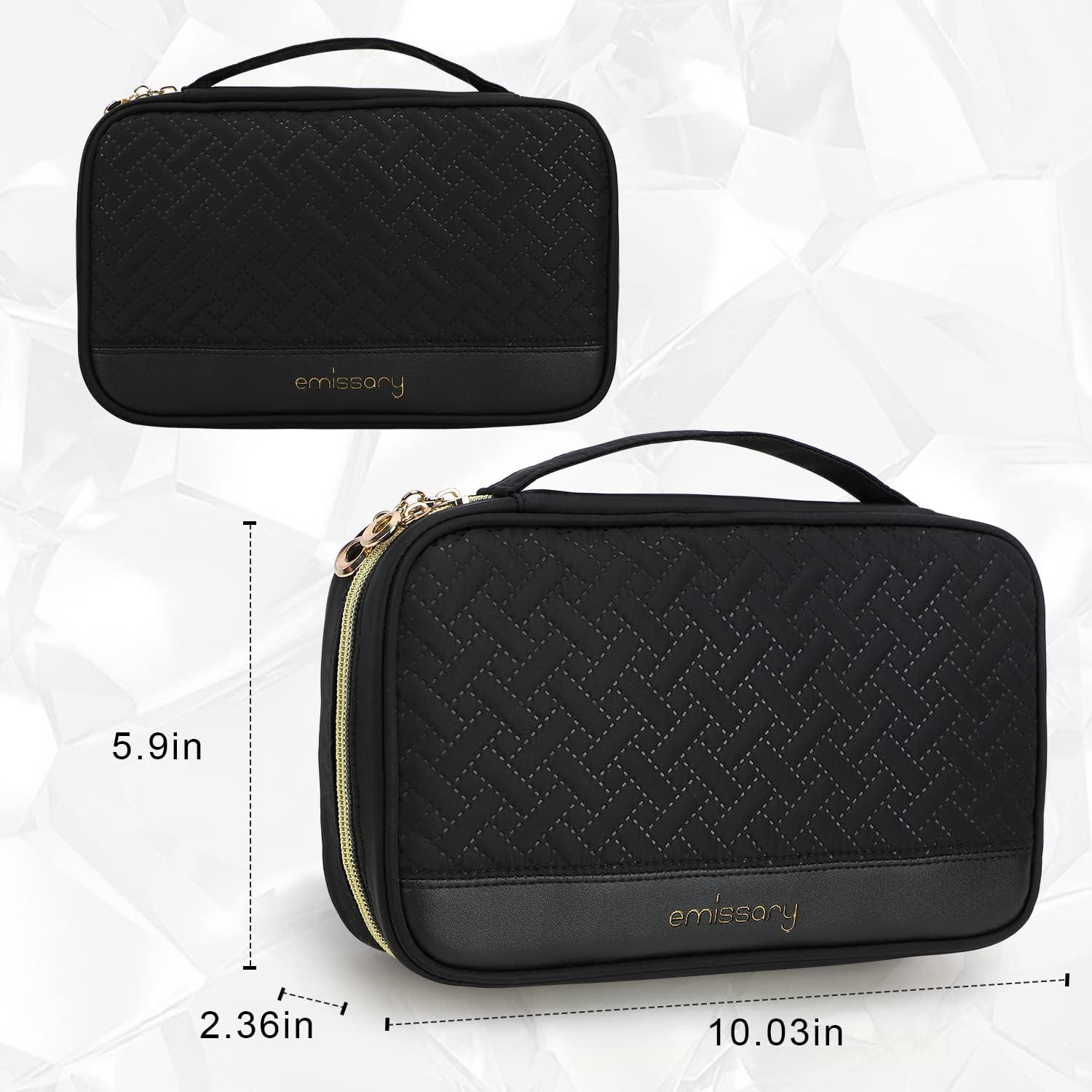 Organizador de Joyas Emissary Negro para Viaje - 6 Compartimentos