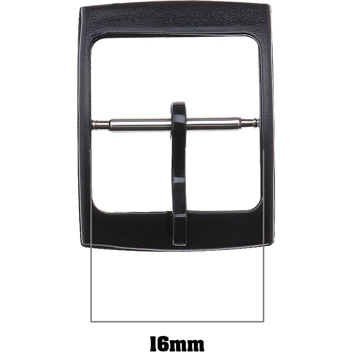 SING F LTD 2 Sets Watch Strap Buckle and Watch Band Loop Kits with Spring Bar Tools Compatible with Swatch Watch Band Replacement Parts 16mm Internal Width