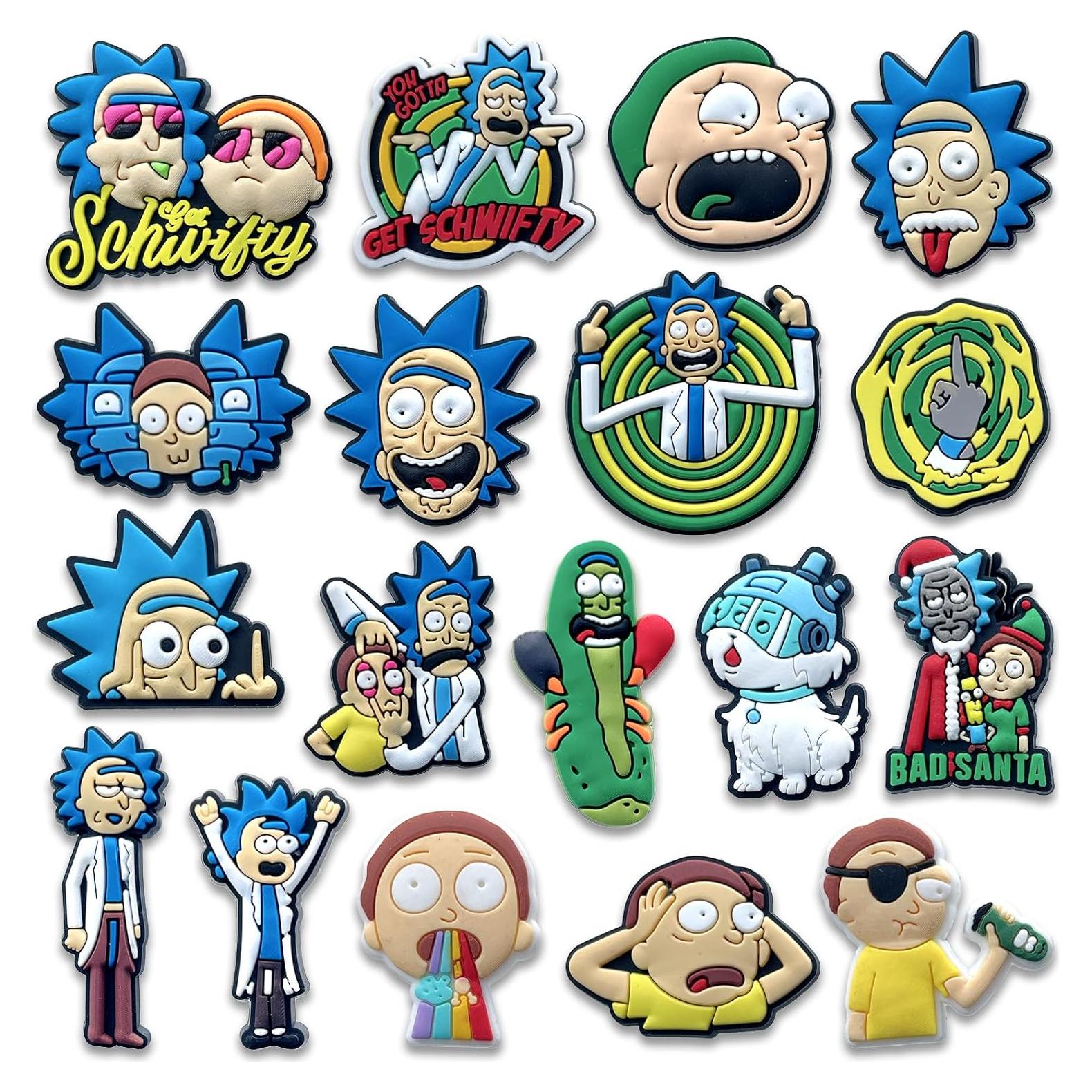 Encantos de Zapatos de Dibujos Animados 18 Piezas PVC