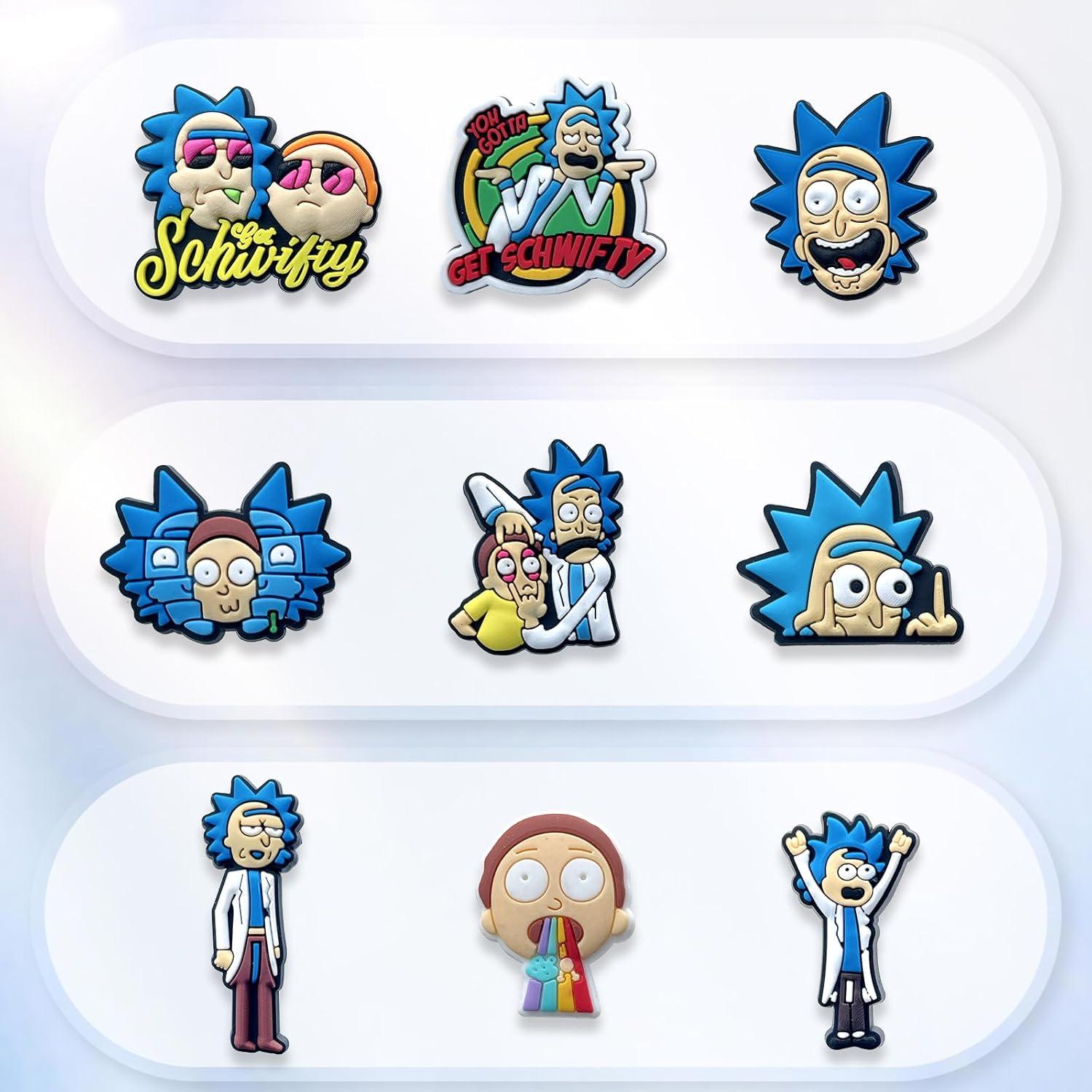 Encantos de Zapatos de Dibujos Animados 18 Piezas PVC