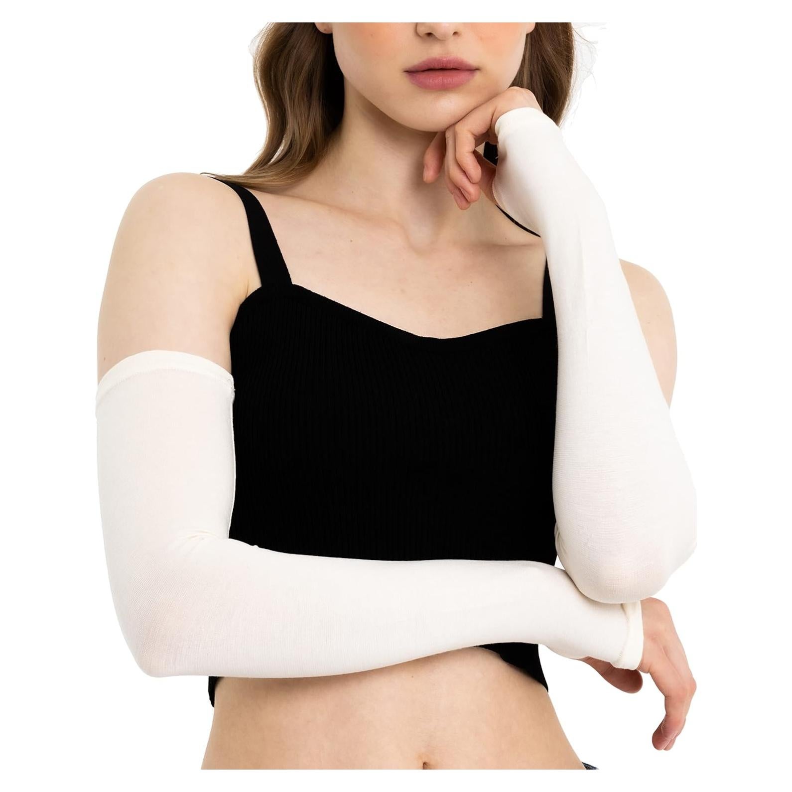 Mangas Calentadoras Unisex Causa Forcia Beige 45 cm