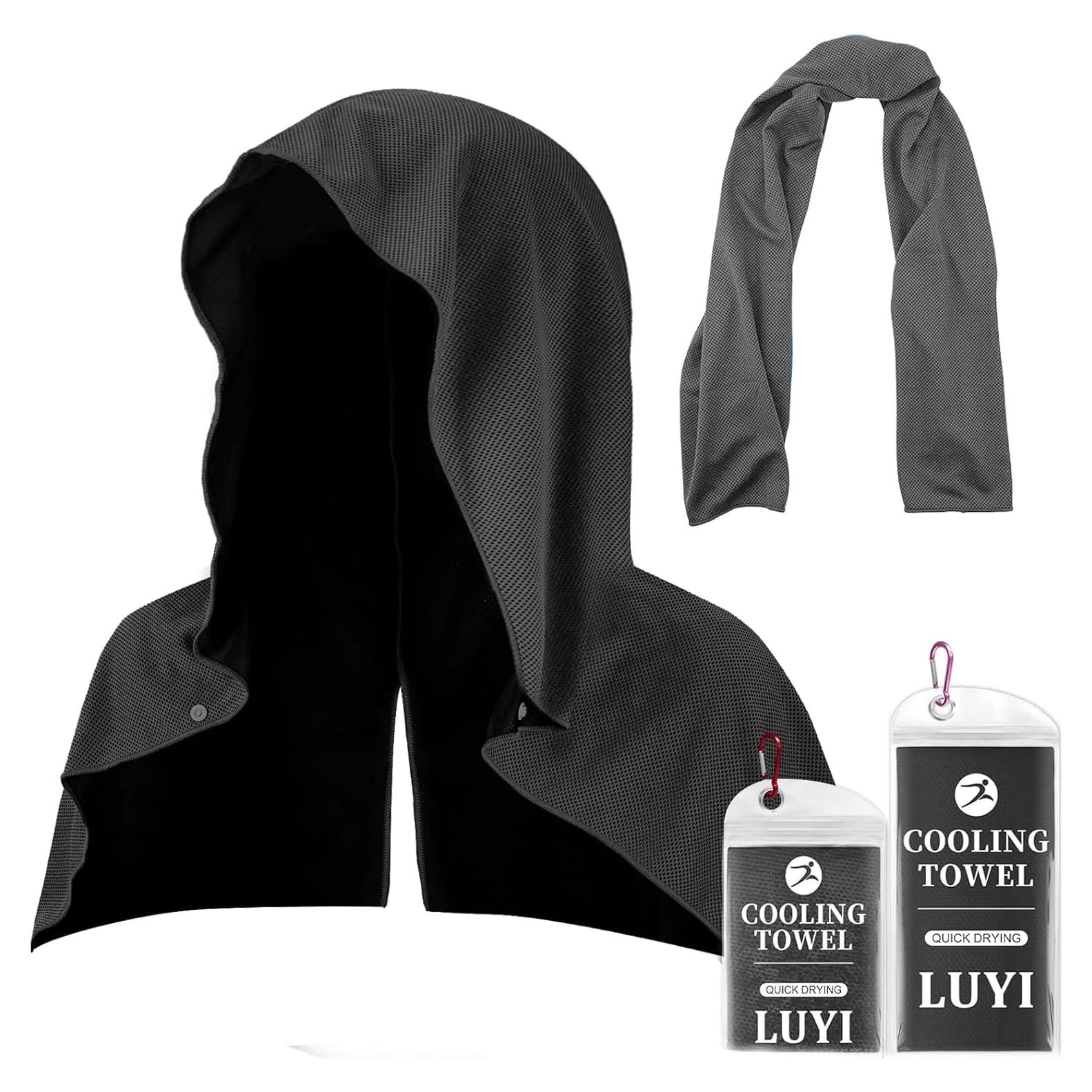 Toallas Refrigerantes LUYI 2 Piezas Microfibra Negro