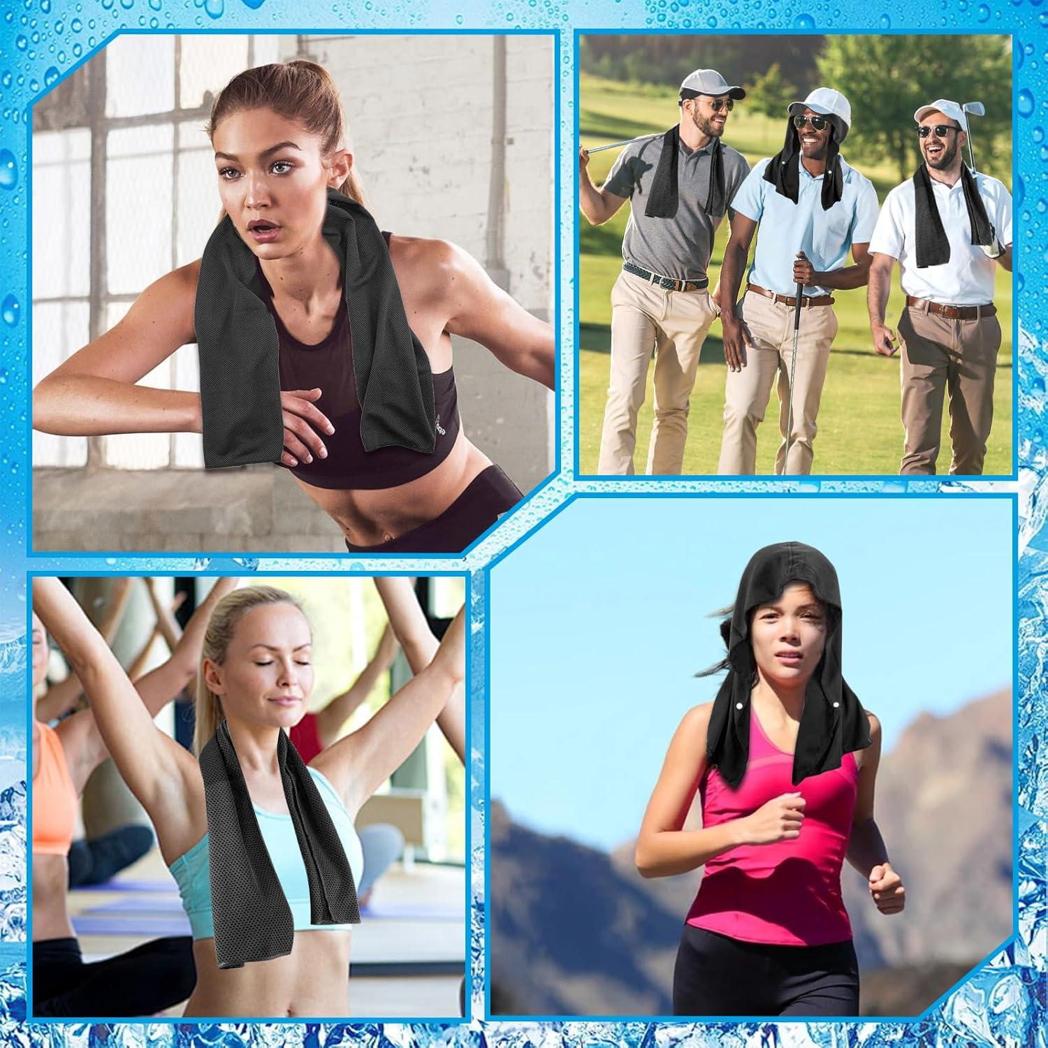 Toallas Refrigerantes LUYI 2 Piezas Microfibra Negro