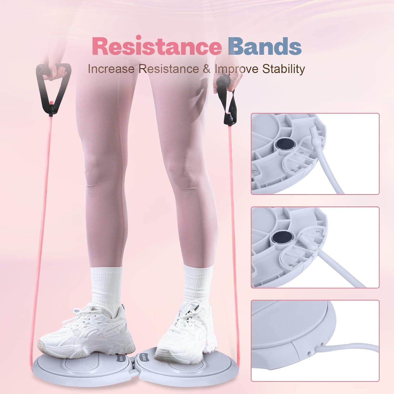 Tablero Ab Twister kisnbld con Bandas de Resistencia - Ejercicio Cintura