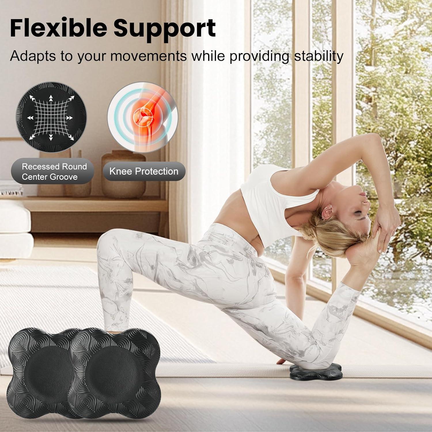 Juego de 2 Almohadillas de Rodillas Lumuka - Espuma Gruesa Antideslizante