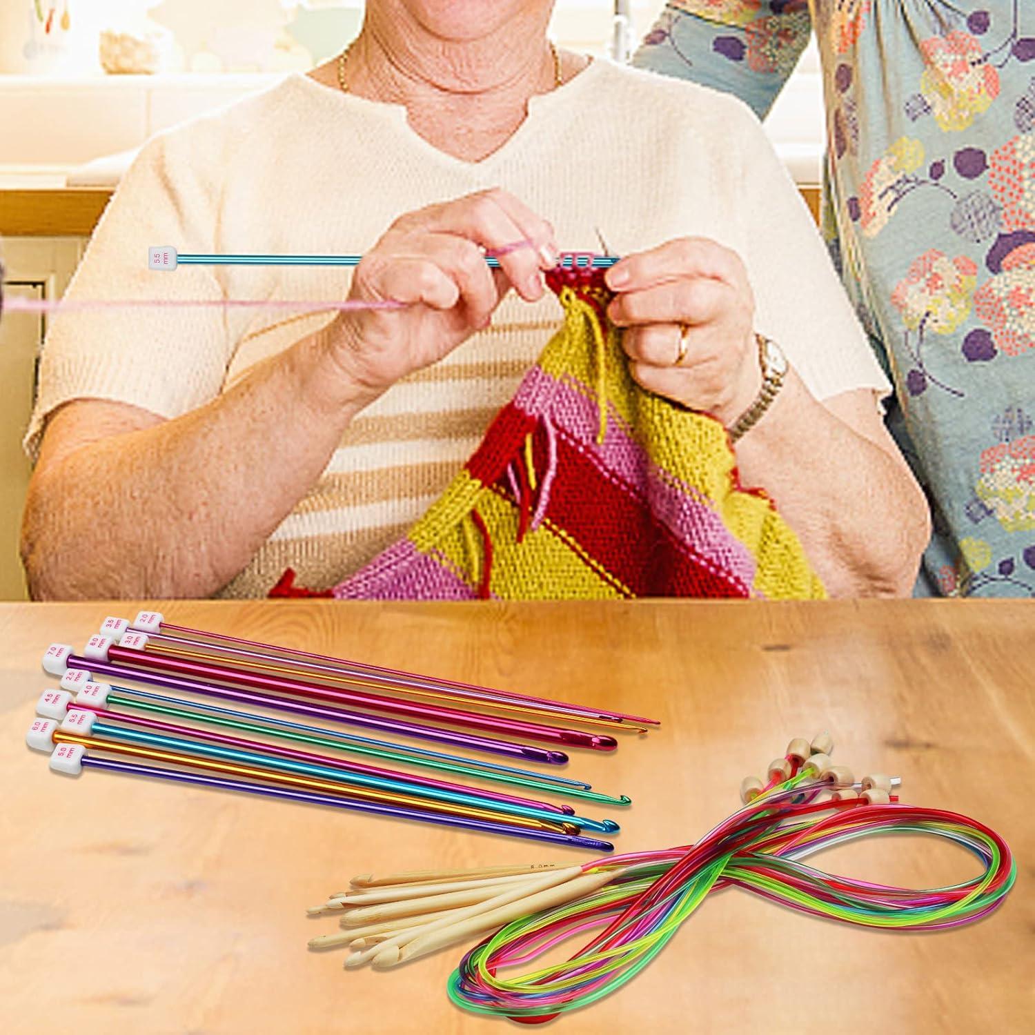 Juego de Agujas de Ganchillo Tunecino Aeelike - 23 Piezas 2-8 mm