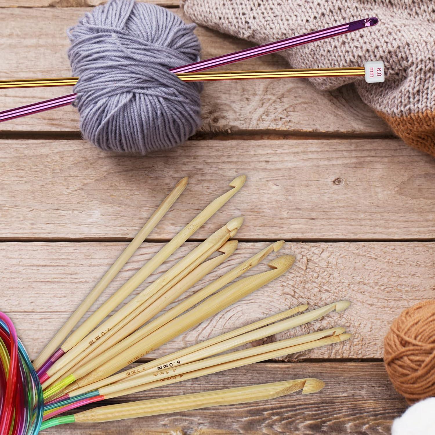 Juego de Agujas de Ganchillo Tunecino Aeelike - 23 Piezas 2-8 mm