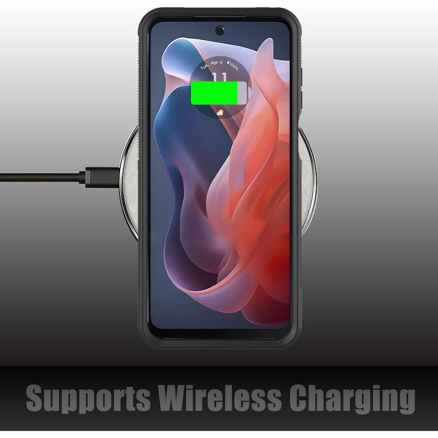 Funda Doble Capa Moto G Play 4G 2024 B-Mariposa Resistente