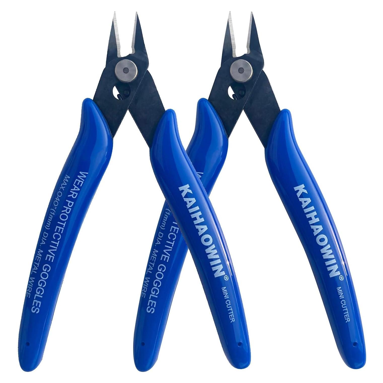 Cortadores de Alambre KAIHAO 5" (12.7 cm) 2 Pcs Azul