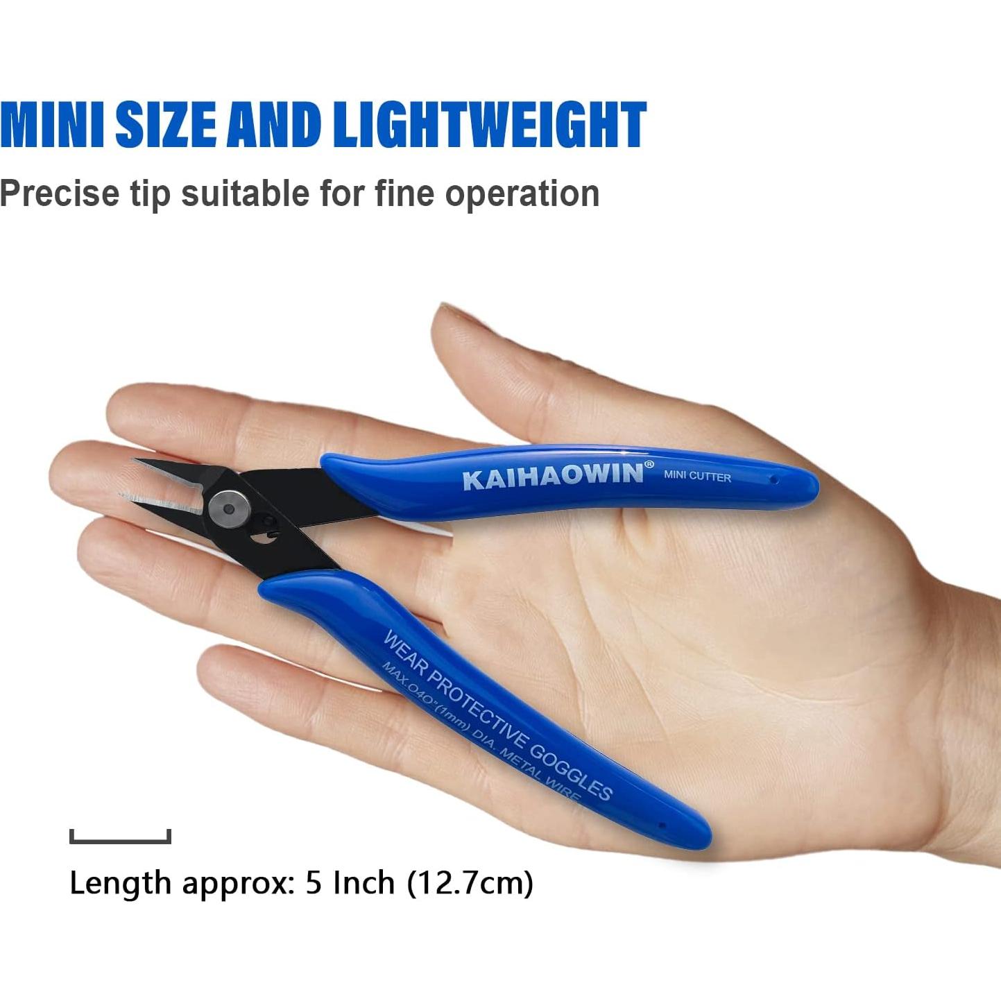 Cortadores de Alambre KAIHAO 5" (12.7 cm) 2 Pcs Azul