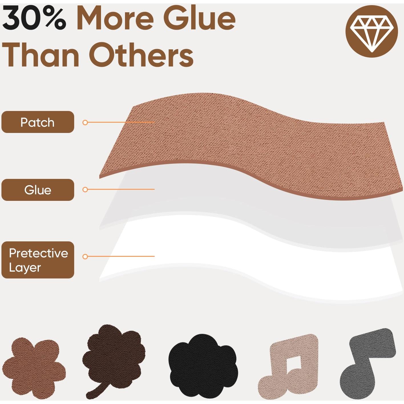 Kit de Parches Autoadhesivos Beige TYJLII para Sofá 6 Piezas