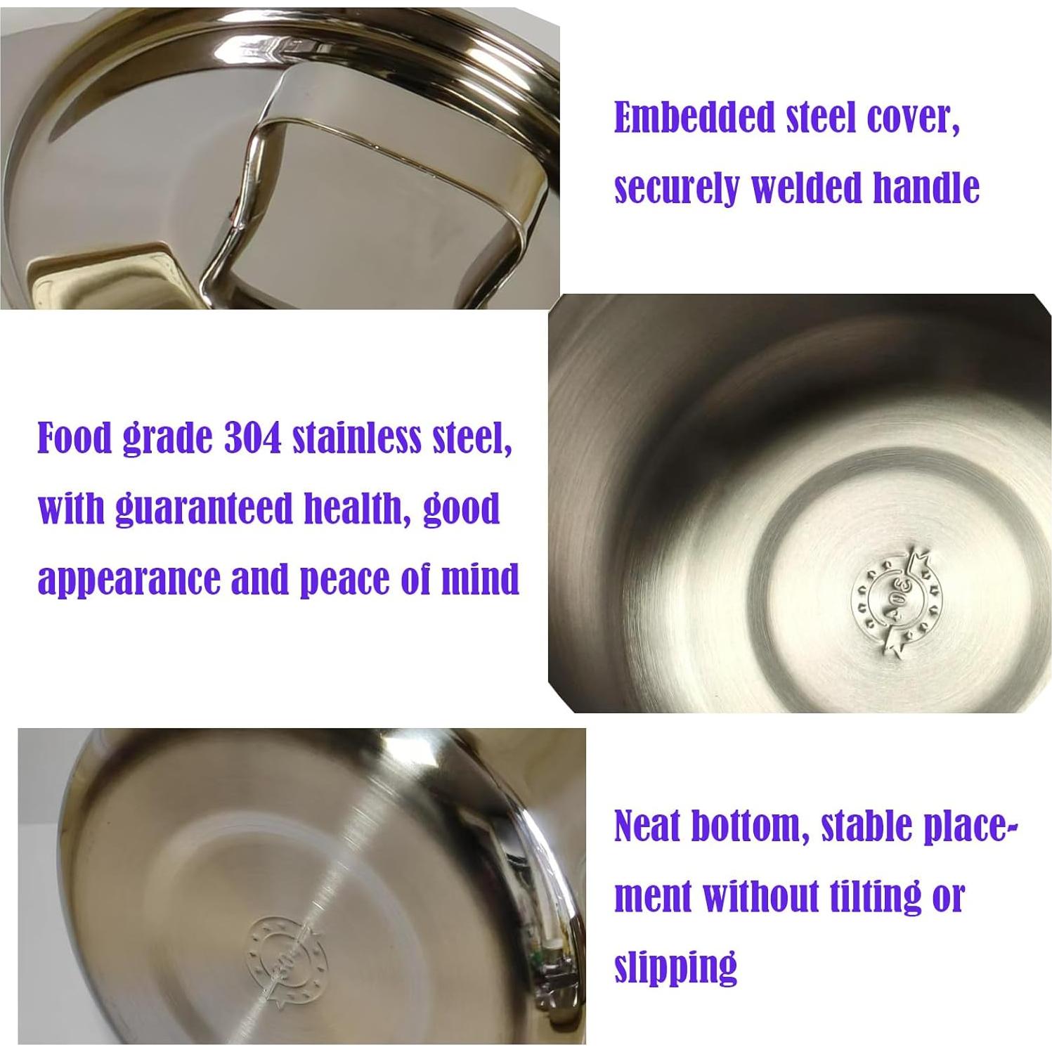 Olla Filtro de Aceite AukBeeFun 2L Acero Inoxidable Multifuncional