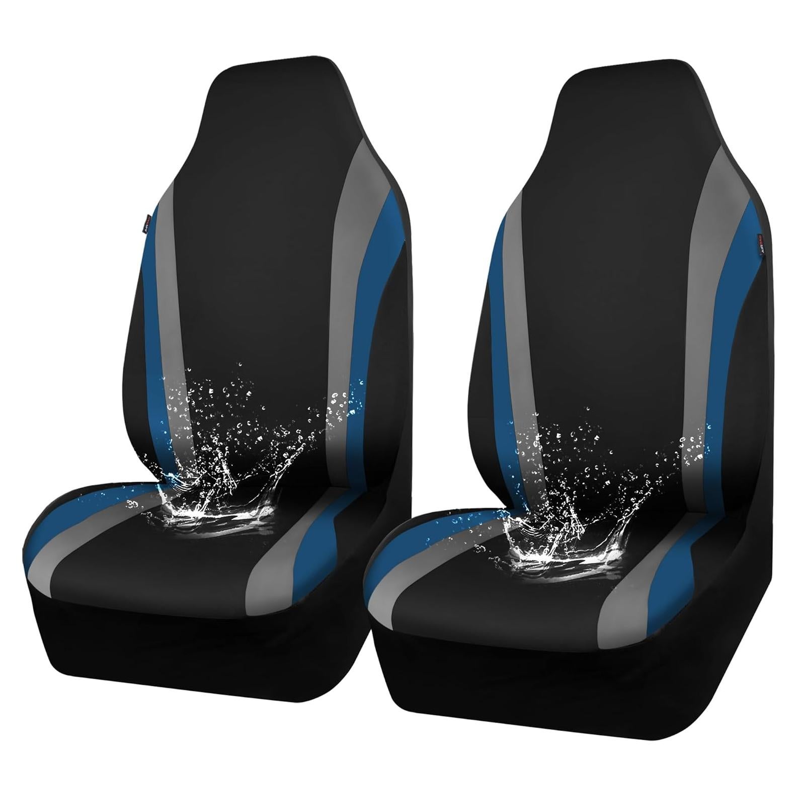 Fundas de Asiento de Coche CAR PASS Neopreno Impermeable Negro Azul