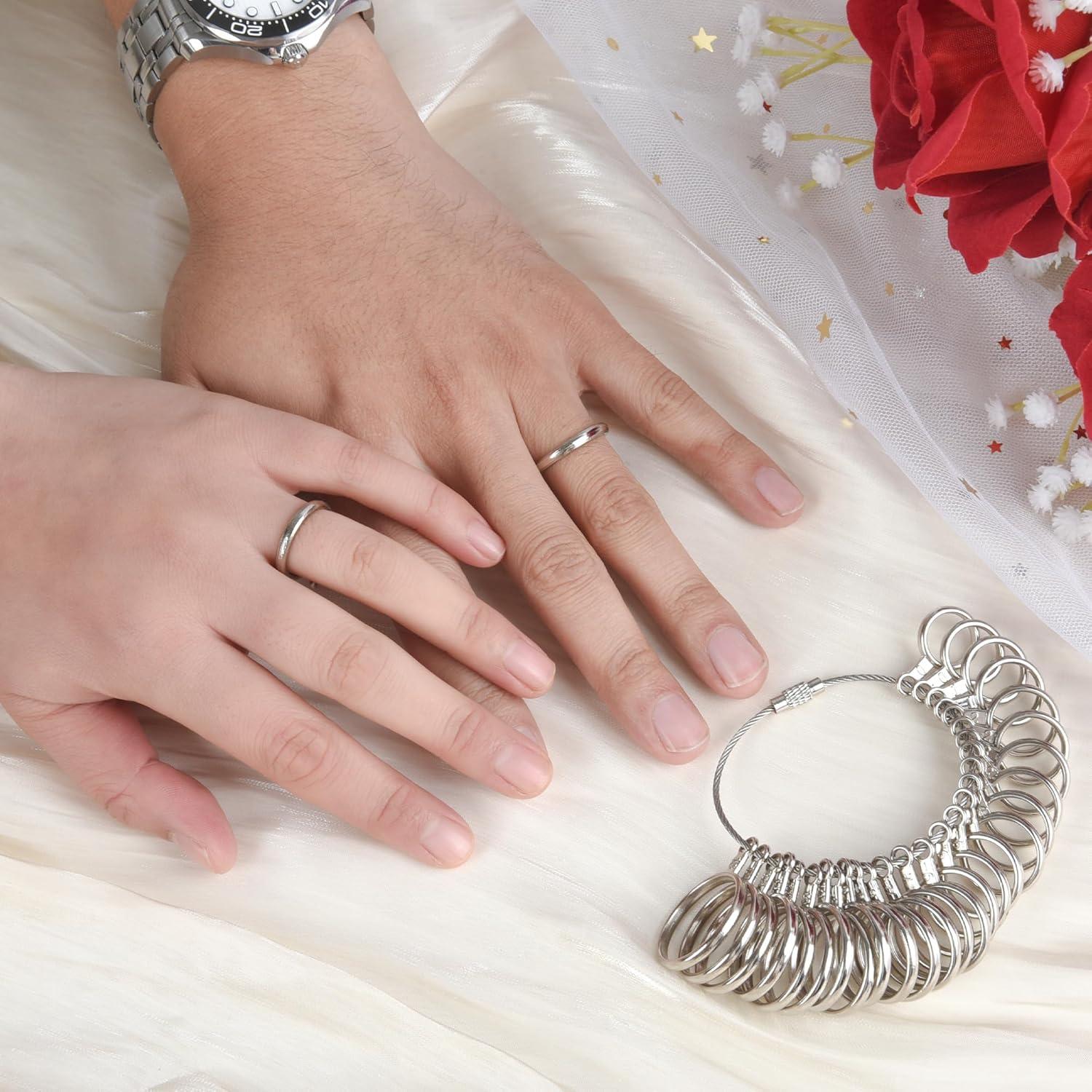 Medidor de Tamaño de Anillo NuLink Acero Inoxidable 27 Pcs