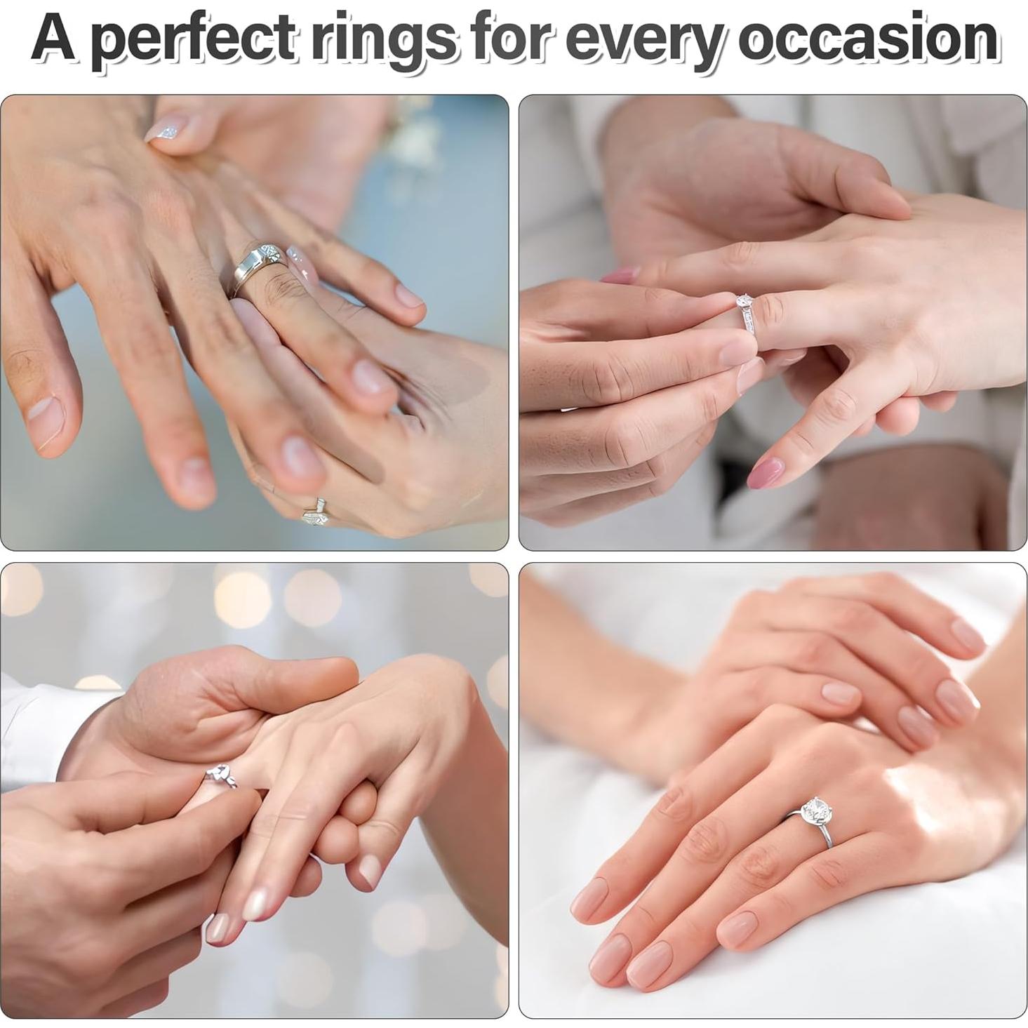 Medidor de Tamaño de Anillo NuLink Acero Inoxidable 27 Pcs