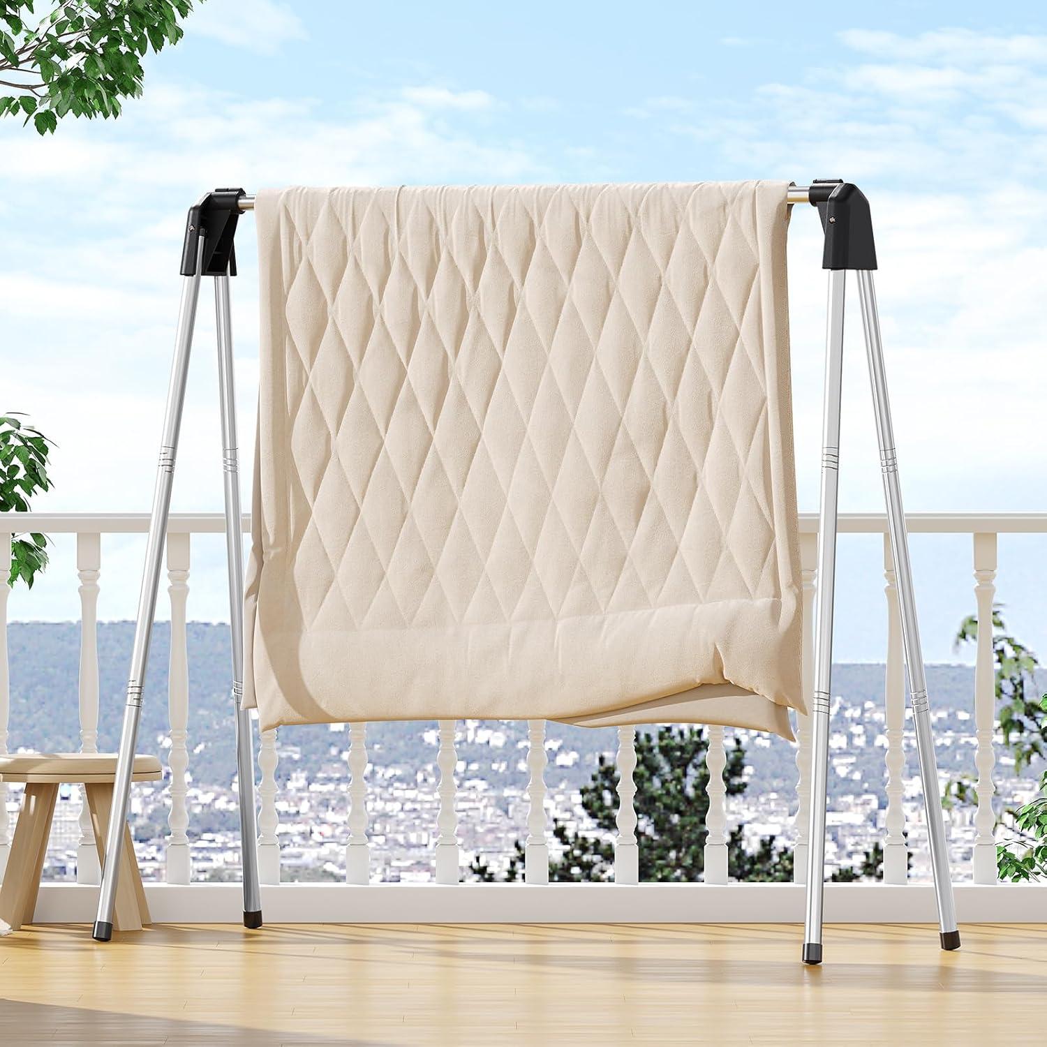 Perchero Plegable APEXCHASER de Acero Inoxidable 121.9 cm