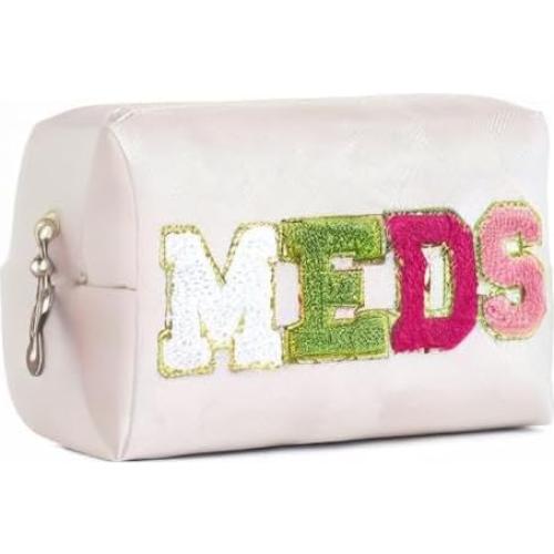 Neceser de Viaje Uekeboag Beige con Parche Chenille MEDS