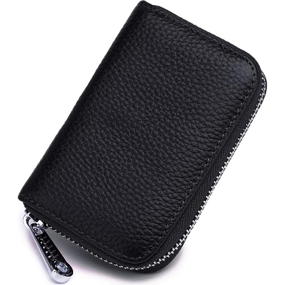 Portatarjetas RFID de Cuero Genuino EASTNIGHTS - 14 Compartimentos