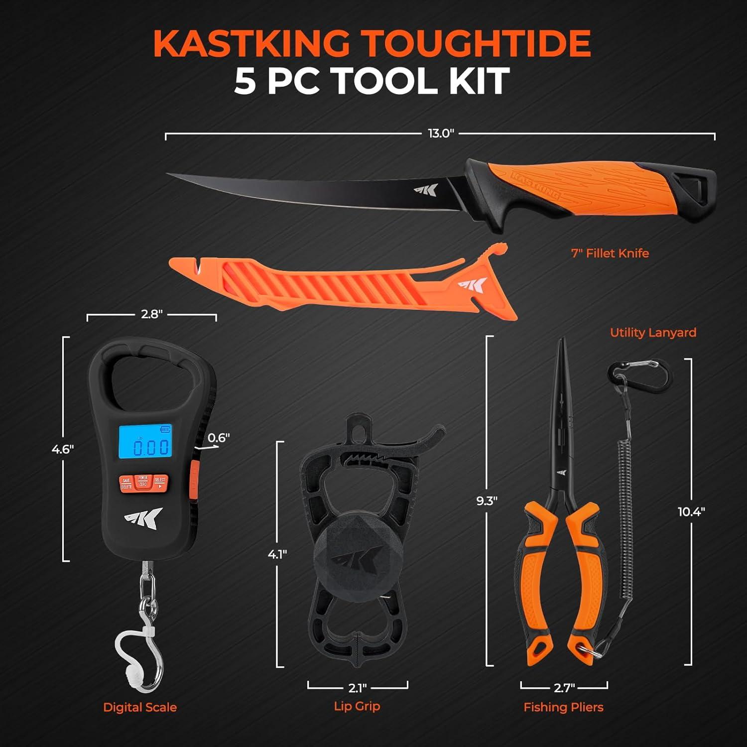 Kit de Herramientas de Pesca KastKing ToughTide 5 Piezas