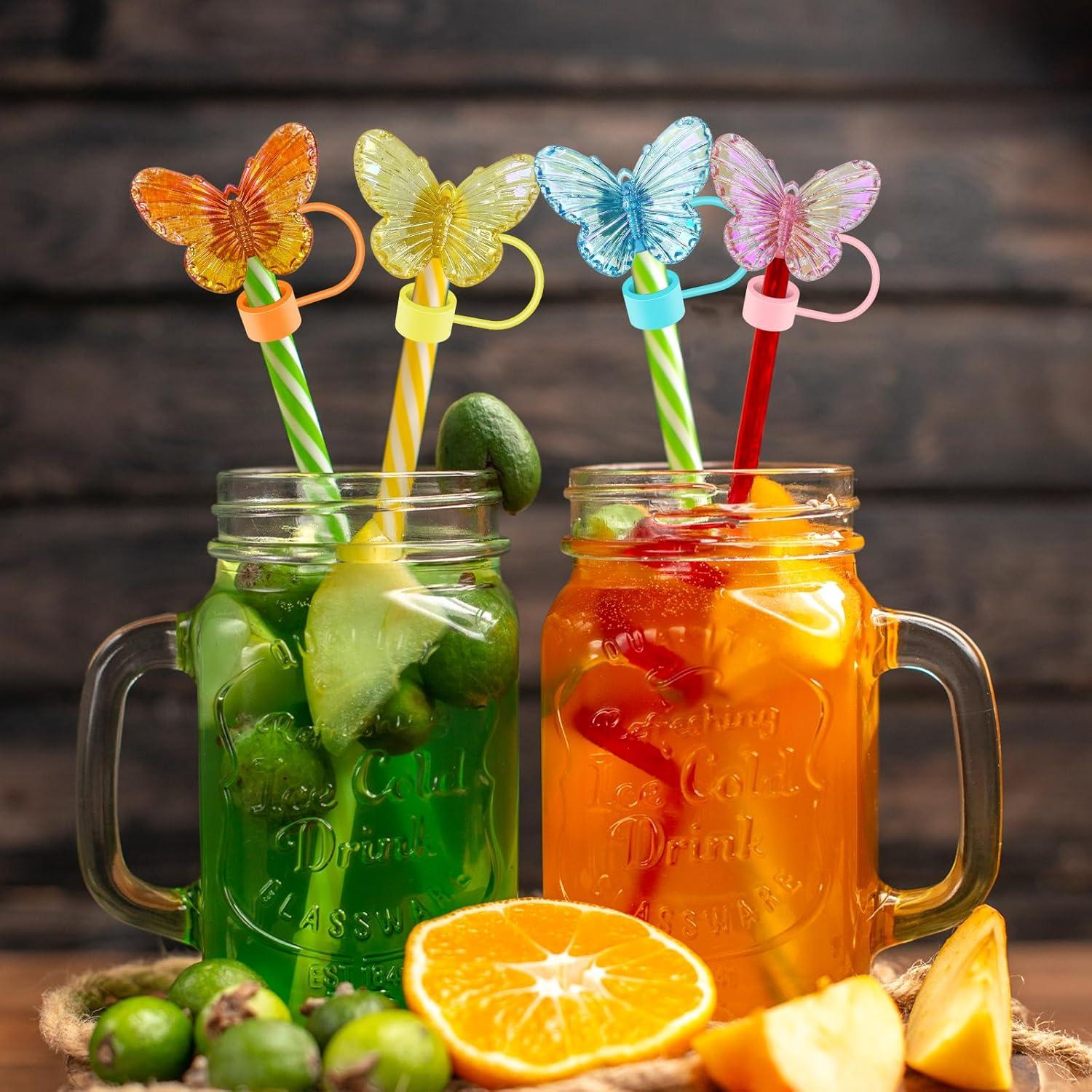 Tapa de Pajita de Silicona Mariposa Hikkcos para Botellas 30-40oz