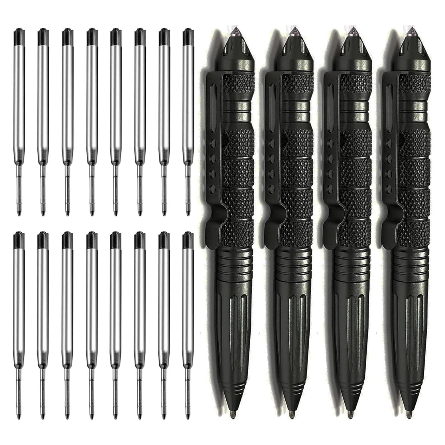 Conjunto 4 Bolígrafos Tácticos Origin-Joy Acero Tungsteno