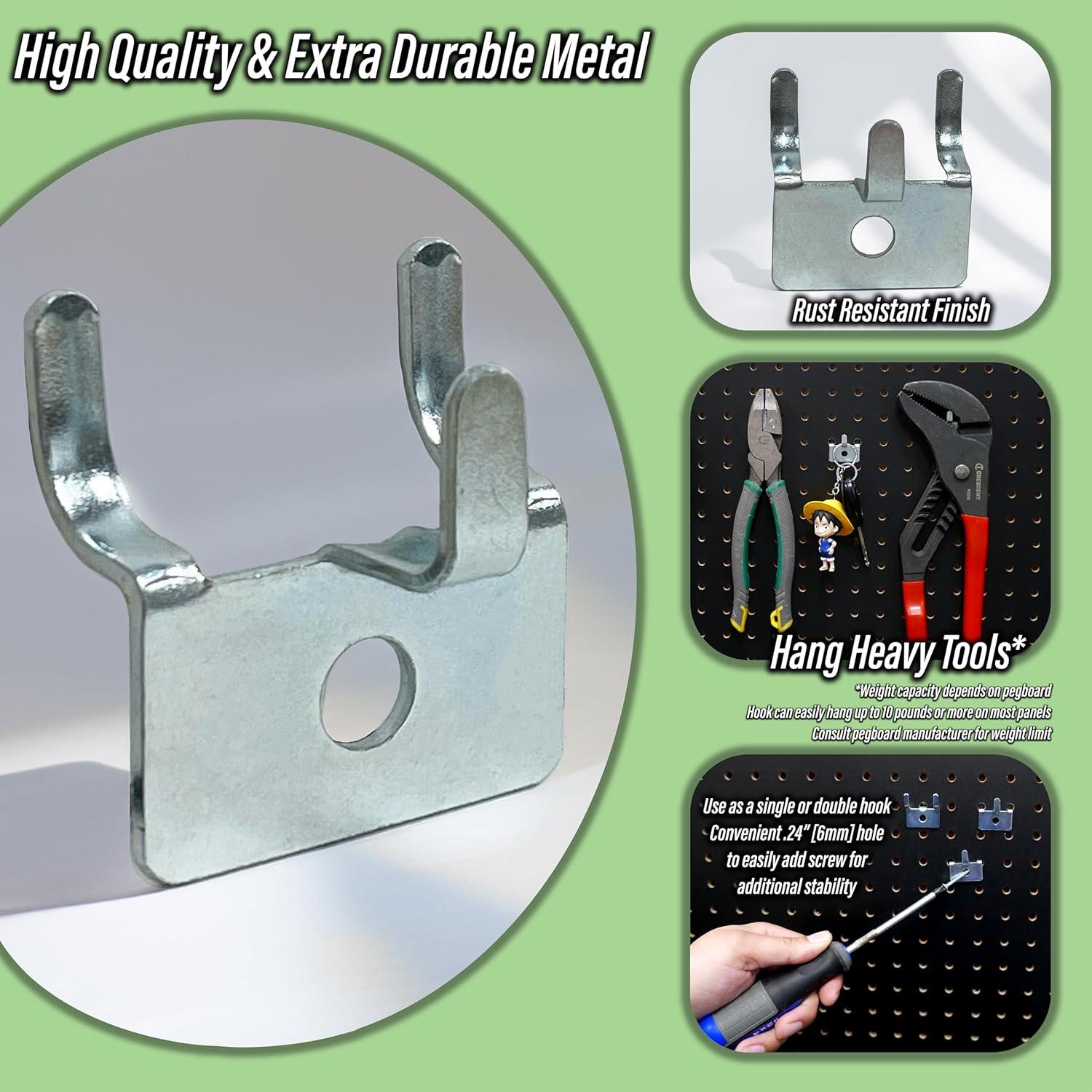 Gancho Utilitario para Tablero Perforado Store Fixtures - Paquete de 10